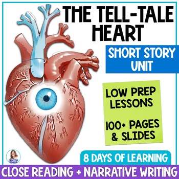 Preview of The Tell-Tale Heart by Edgar Allan Poe - Short Story Reading Comprehension - ELA
