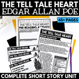 The Tell Tale Heart by Edgar Allan Poe Short Story Unit - 