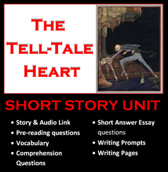 Preview of The Tell-Tale Heart by Edgar Allen Poe Short Story Unit