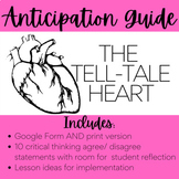 The Tell-Tale Heart by Poe Anticipation Guide | Pre-Readin
