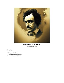 Preview of The Tell-Tale Heart - story + summative assessments