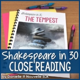 The Tempest Close Read - Shakespeare in 30