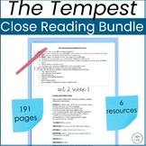 The Tempest Close Reading Bundle