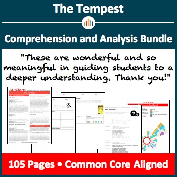 Preview of The Tempest – Comprehension and Analysis Bundle