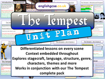 Preview of The Tempest Unit Plan