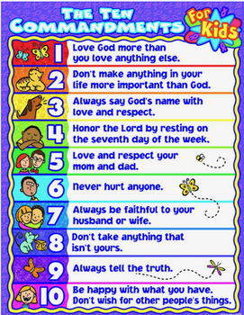 10 commandments for little kids