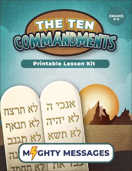 Preview of The Ten Commandments Lesson Kit [Printable & No-Prep]