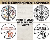 The Ten Commandments, Spinner wheel, Sunday school Craft, 