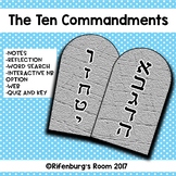 The Ten Commandments Unit -10 Commandment Activities -Ten 