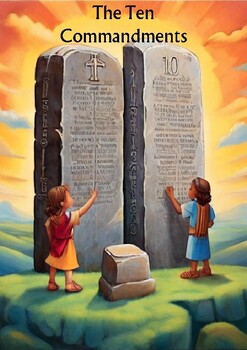 Preview of The Ten Commandments bible story for kids