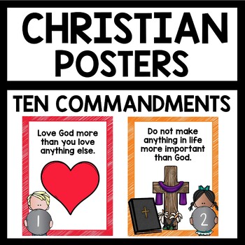 Preview of The Ten Commandments for Kids