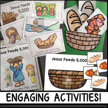 Jesus Feeds 5000 - A Bible Lesson for KINDERS AGES 5-6 Distance Learning