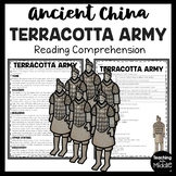Terracotta Army Reading Comprehension Informational Worksh