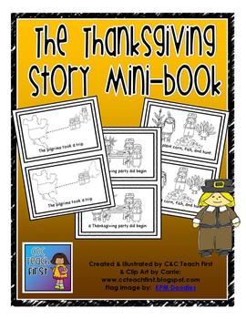 "The Thanksgiving Story" mini-book by Clip Art by Carrie ...