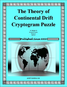 Preview of The Theory of Continental Drift Cryptogram Puzzle