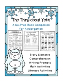 The Thing about Yetis Book Companion for Kindergarten with