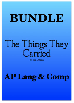 Preview of The Things They Carried BUNDLE | AP Lang & Comp | PDF