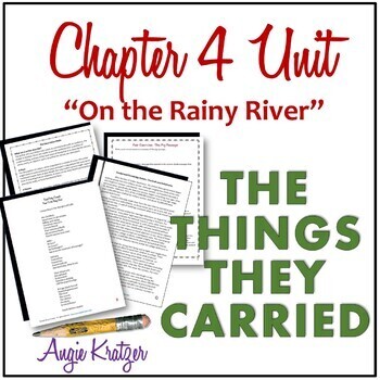 Preview of The Things They Carried Chapter 4 Activities Unit - On the Rainy River