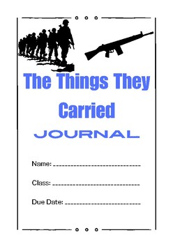 Preview of The Things They Carried Journal Prompts