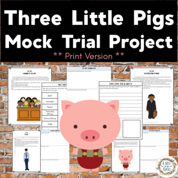 Preview of The Third Little Pig I A Student Mock Trial Project