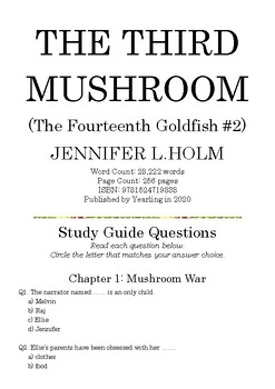 Preview of The Third Mushroom by JENNIFER L.HOLM; Multiple-Choice Study Guide