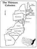 The Thirteen Colonies Outline