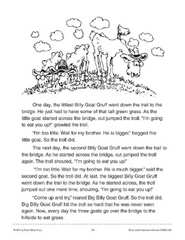 The Three Billy Goats Gruff by Evan-Moor Educational Publishers | TpT