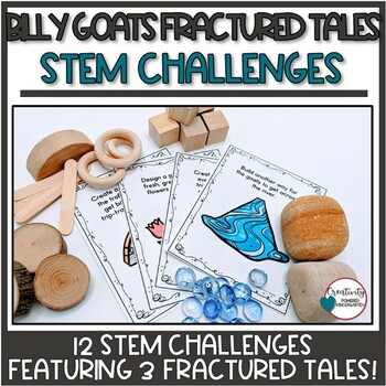 Preview of The Three Billy Goats Gruff Fractured Fairy Tales Kindergarten STEM Activities