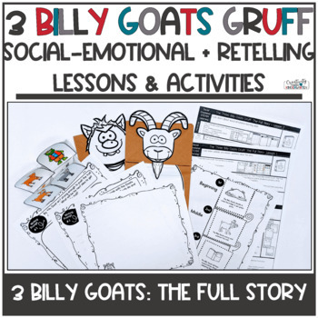 Preview of The Three Billy Goats Gruff Activities Fractured Fairy Tale Story Retelling