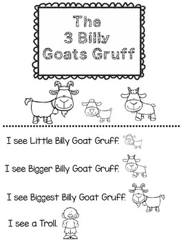 The Three Billy Goats Gruff...Adapted Book, Emergent Reader ...