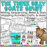 Three Billy Goats Gruff Writing Pack - Sequencing, Retell,