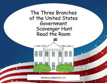 Preview of Three Branches of Government Scavenger Hunt -Read The Room