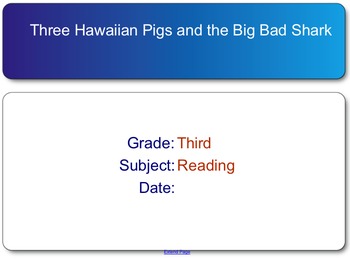 Preview of The Three Hawaiian Pigs and the Big Bad Shark test