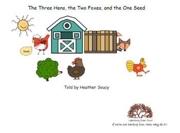 Preview of The Three Hens, the Two Foxes, One Seed BUNDLE - Little Red Hen, Hattie, Rosie