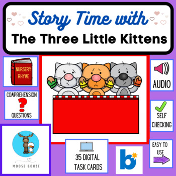 Preview of The Three Little Kittens-A Boom™ Cards Nursery Rhyme Mystery!