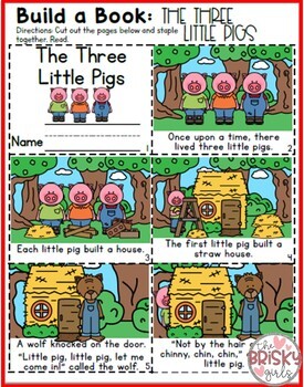 Fairy Tales Kindergarten The Three Little Pigs Activities by The Brisky