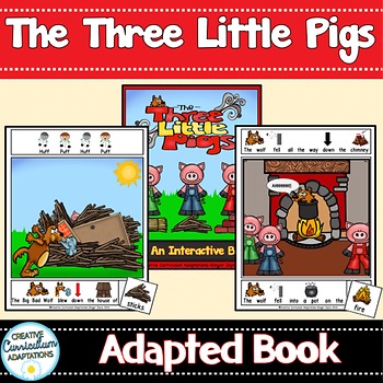 Preview of The Three Little Pigs-Adapted Book