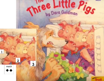 Preview of The Three Little Pigs Adapted Smart Notebook