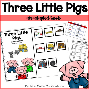 Preview of The Three Little Pigs- An Adapted Book 