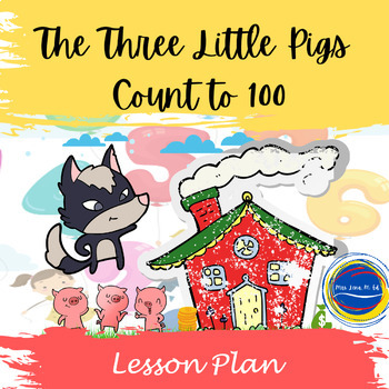 Preview of The Three Little Pigs Count to 100 by Maccarone Hundred Days of School Lesson