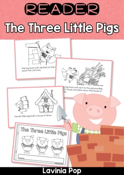 Preview of The Three Little Pigs Reader