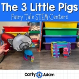 The Three Little Pigs Fairy Tale STEM Centers