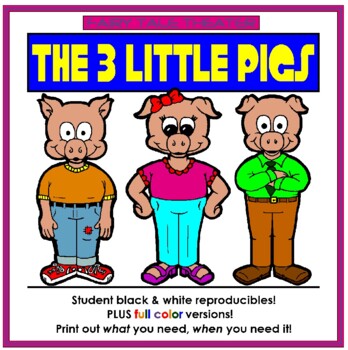Preview of The Three Little Pigs - Fairy Tale Theater Thematic Unit