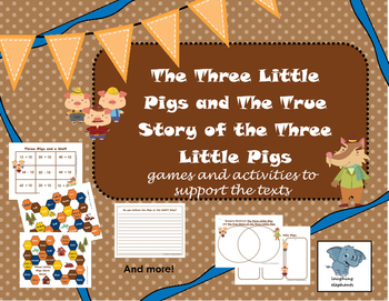 Preview of The Three Little Pigs Games and Activities