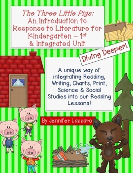 Preview of The Three Little Pigs: Integrated Reading Unit w/ Science & Soc St.