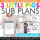 The Three Little Pigs Kindergarten Emergency Sub Plans 5 F