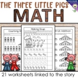 The Three Little Pigs Math Worksheets Grade One / Two Printables