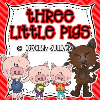 Preview of The Three Little Pigs Mini Unit (No Prep Substitute Plans!)