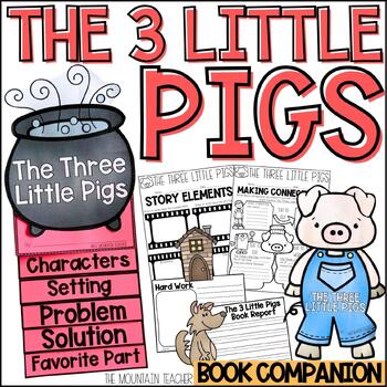 Preview of The Three Little Pigs Read Aloud Activities with Pig Crafts for Fairy Tale Unit