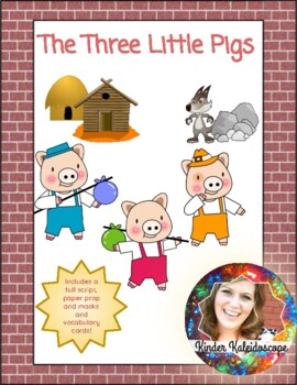 Preview of The Three Little Pigs Reader's Theater for Kindergarten and Emergent Readers